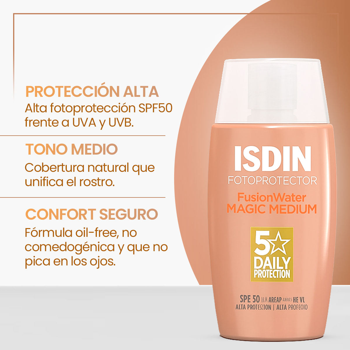ISDIN FOTOPROTECTOR FUSION WATER MEDIUM 50ML