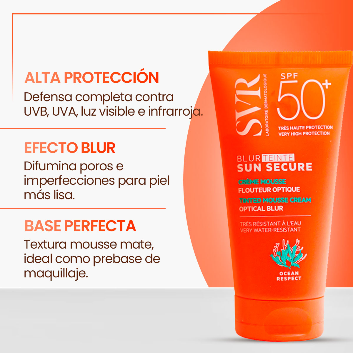 SVR SUN SECURE BLUR SPF50+ FILTRO 50 ML