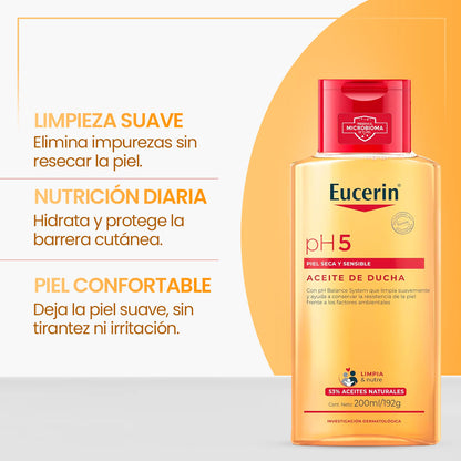 EUCERIN PH5 ACEITE DE DUCHA 200ML