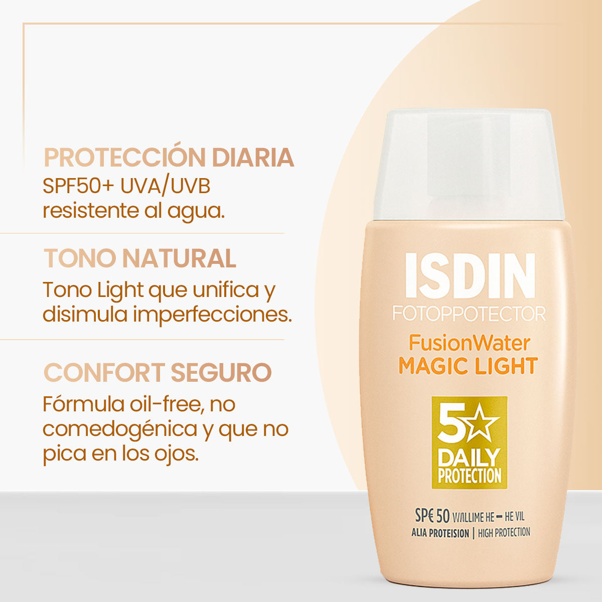 ISDIN FOTOPROTECTOR FUSION WATER MAGIC LIGHT 50ML