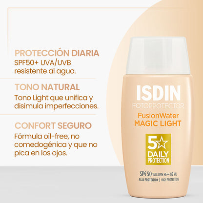 ISDIN FOTOPROTECTOR FUSION WATER MAGIC LIGHT 50ML
