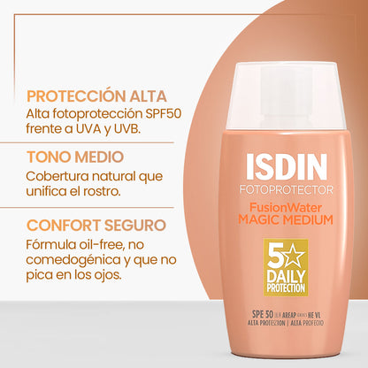 ISDIN FOTOPROTECTOR FUSION WATER MEDIUM 50ML
