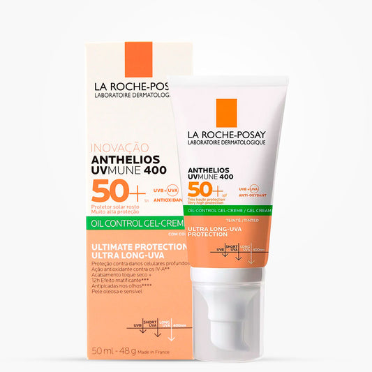 LA ROCHE POSAY ANTHELIOS GEL CREMA TOQUE SECO CON COLOR 50ML