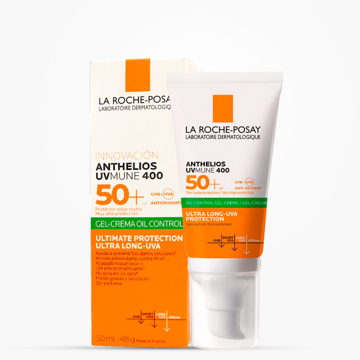LA ROCHE POSAY ANTHELIOS GEL CREMA TOQUE SECO SIN COLOR 50ML